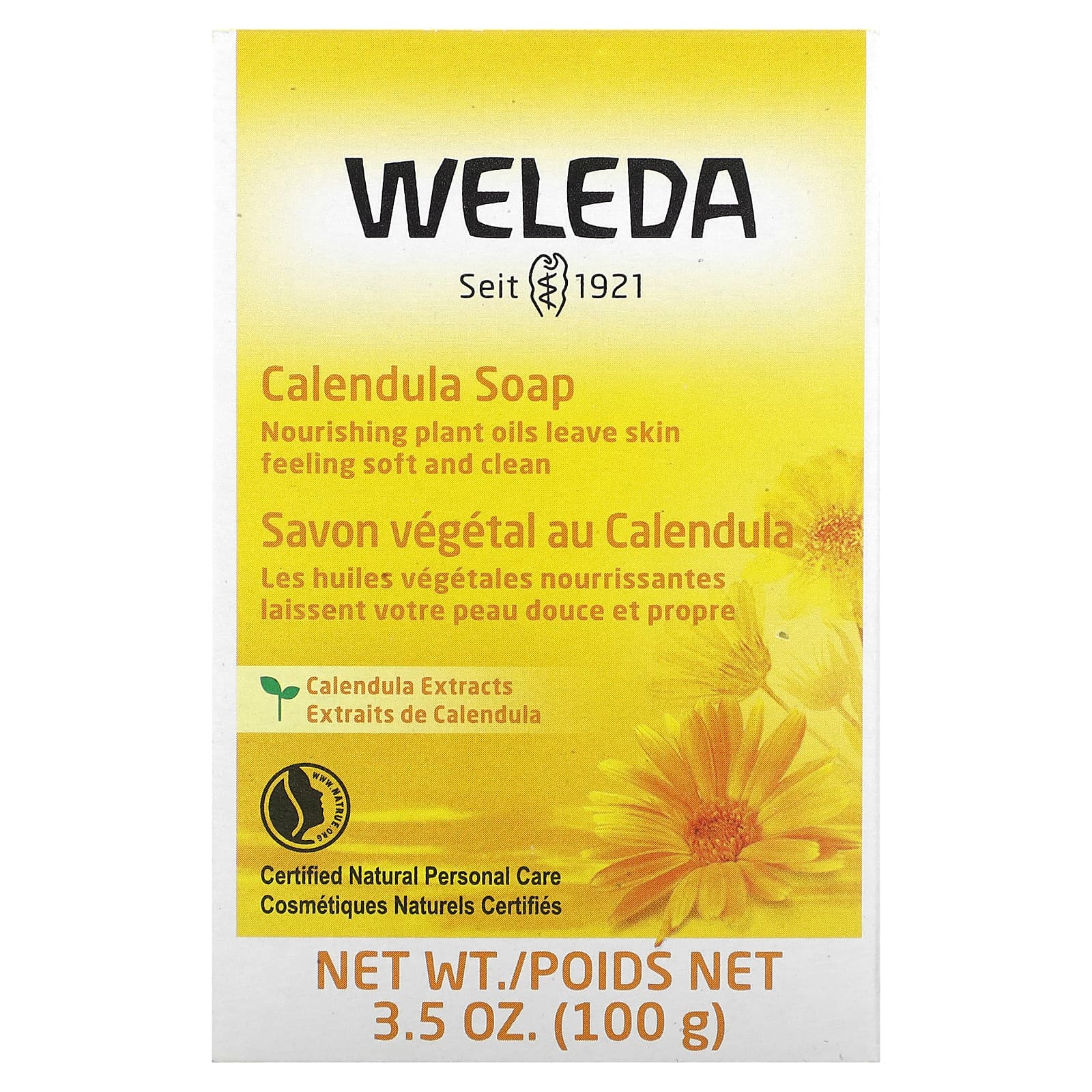 Weleda, Calendula Soap, Sensitive Skin, 3.5 oz (100 g) - B00737INSO