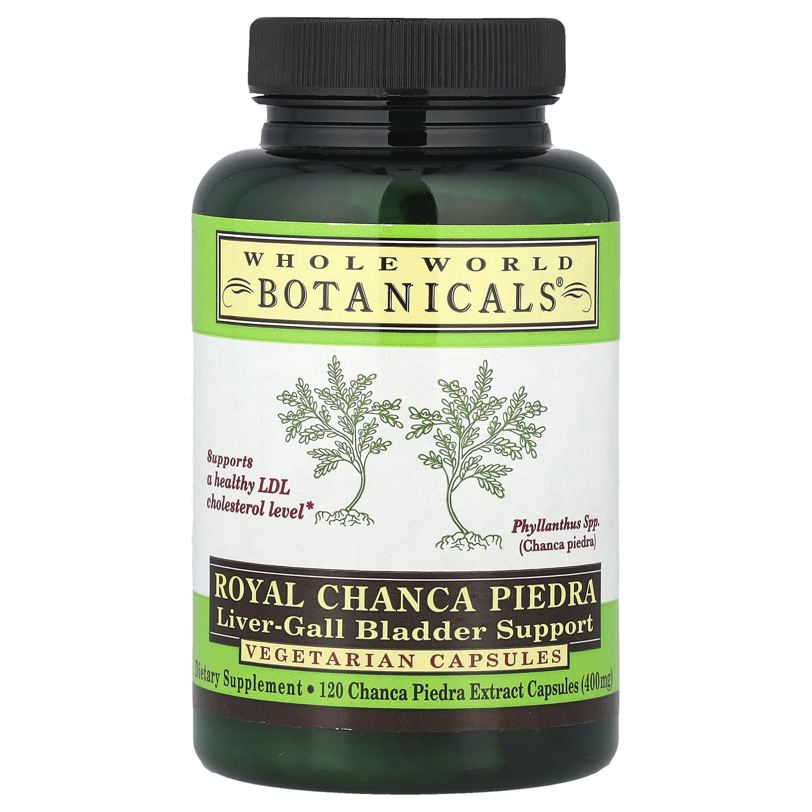 Whole World Botanicals, Royal Chanca Piedra, Liver-Gall Bladder Support, 400 mg, 120 Vegetarian Capsules - B0027E0X3G