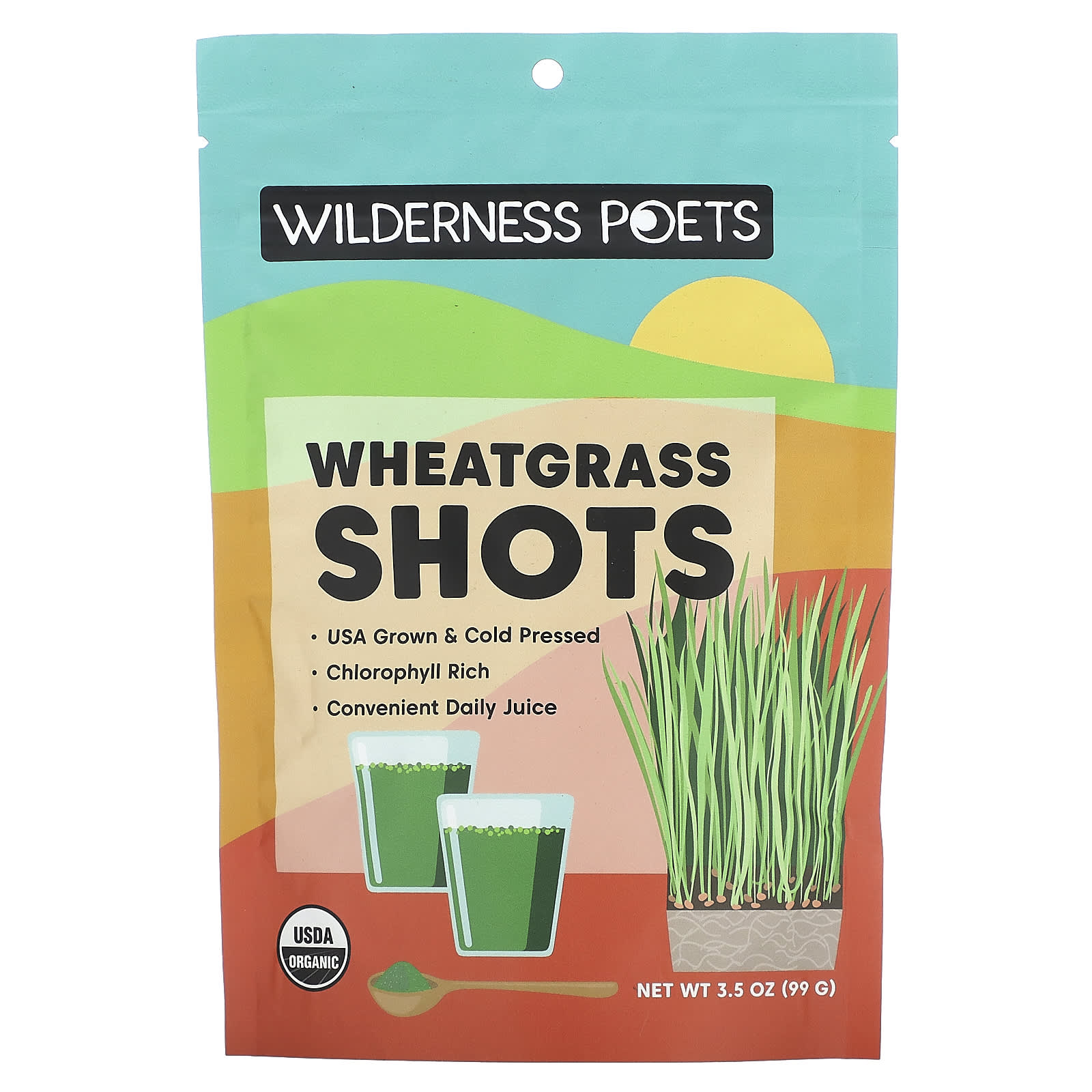 Wilderness Poets, Organic Wheatgrass Shots, 3.5 oz (99 g) - B0B6QCHMGZ