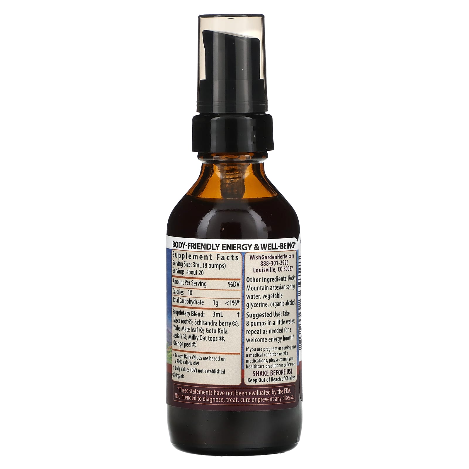 WishGarden Herbs, Rise & Energize, 2 fl oz (59 ml) - B0B7S3JQV2