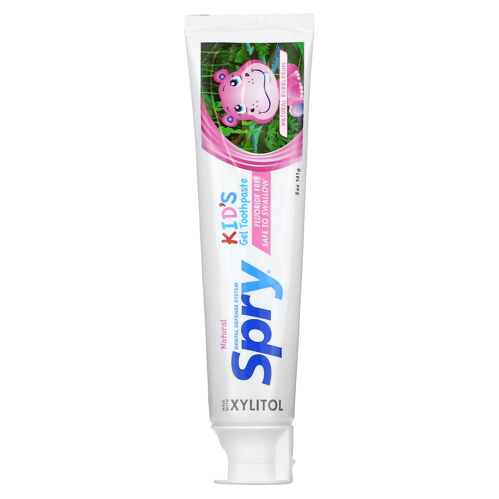 Xlear, Spry, Natural Kid's Gel Toothpaste, Natural Bubble Gum, 5 oz (141 g) - B07Z9SXDDG