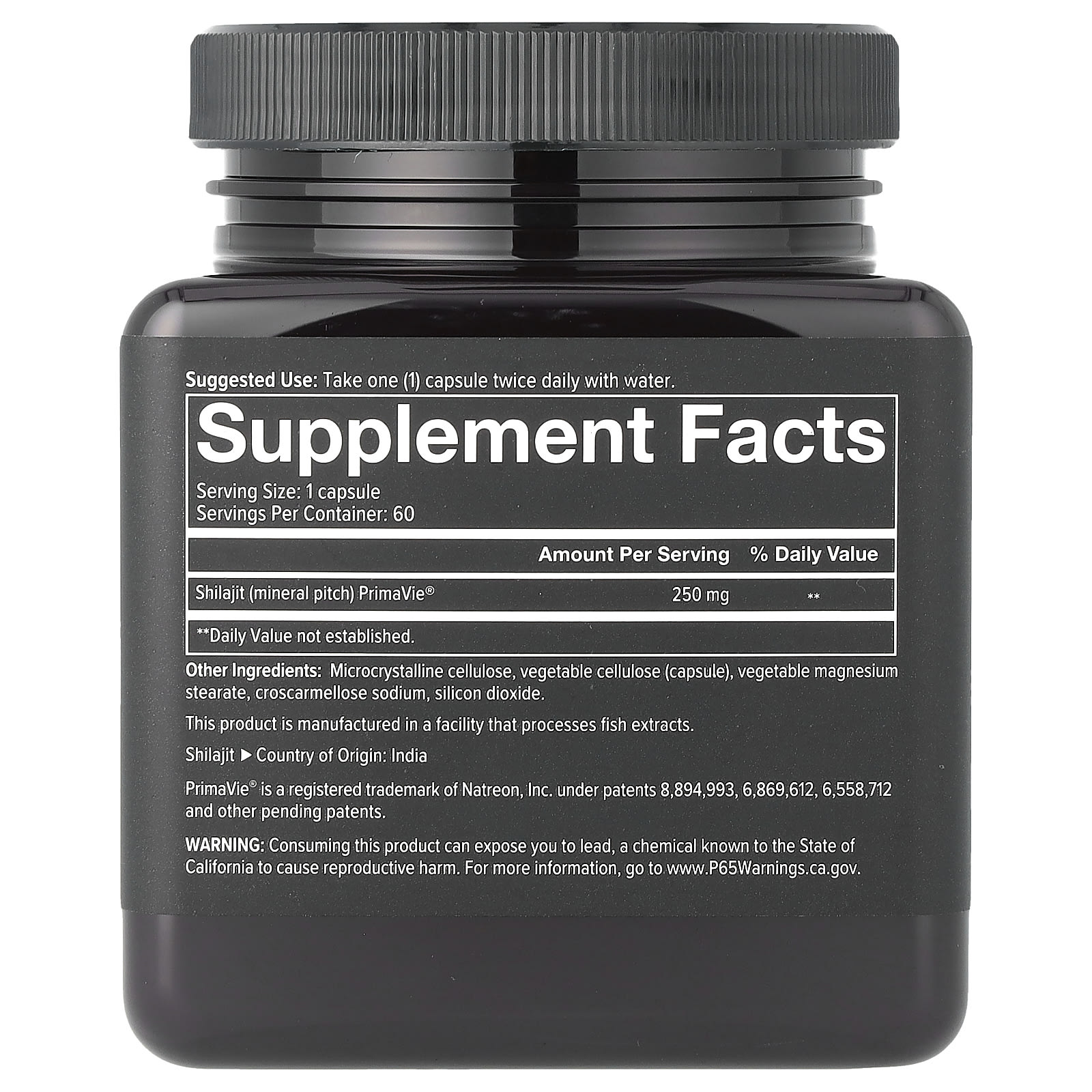 Youtheory, Men®, Shilajit, 250 mg, 60 Veg Caps - B074JBDZ9F