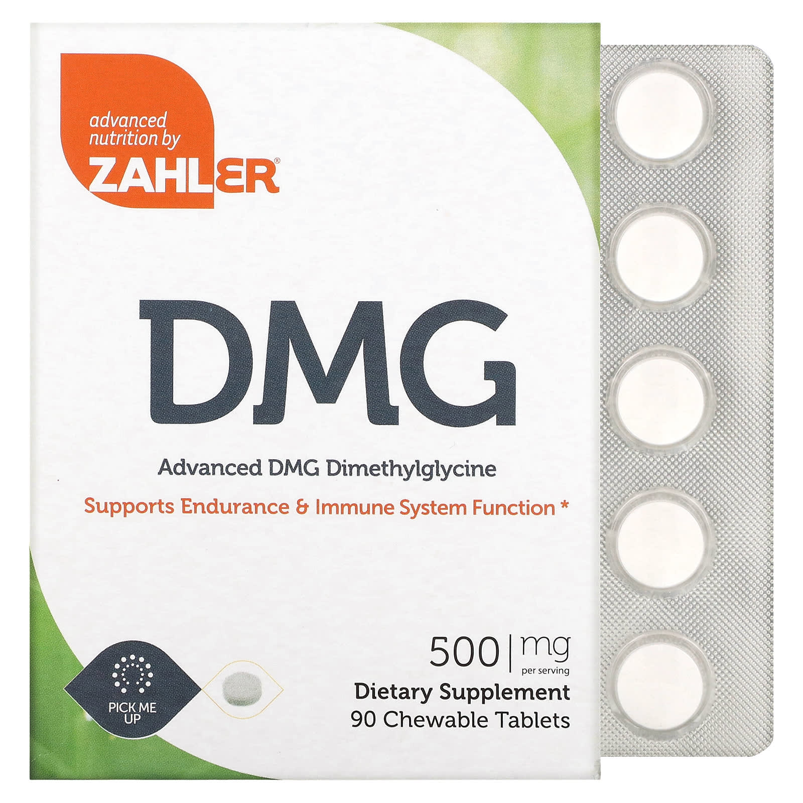 Zahler, Advanced DMG, Dimethylglycine, 500 mg, 90 Chewable Tablets - B00JG0CDWS