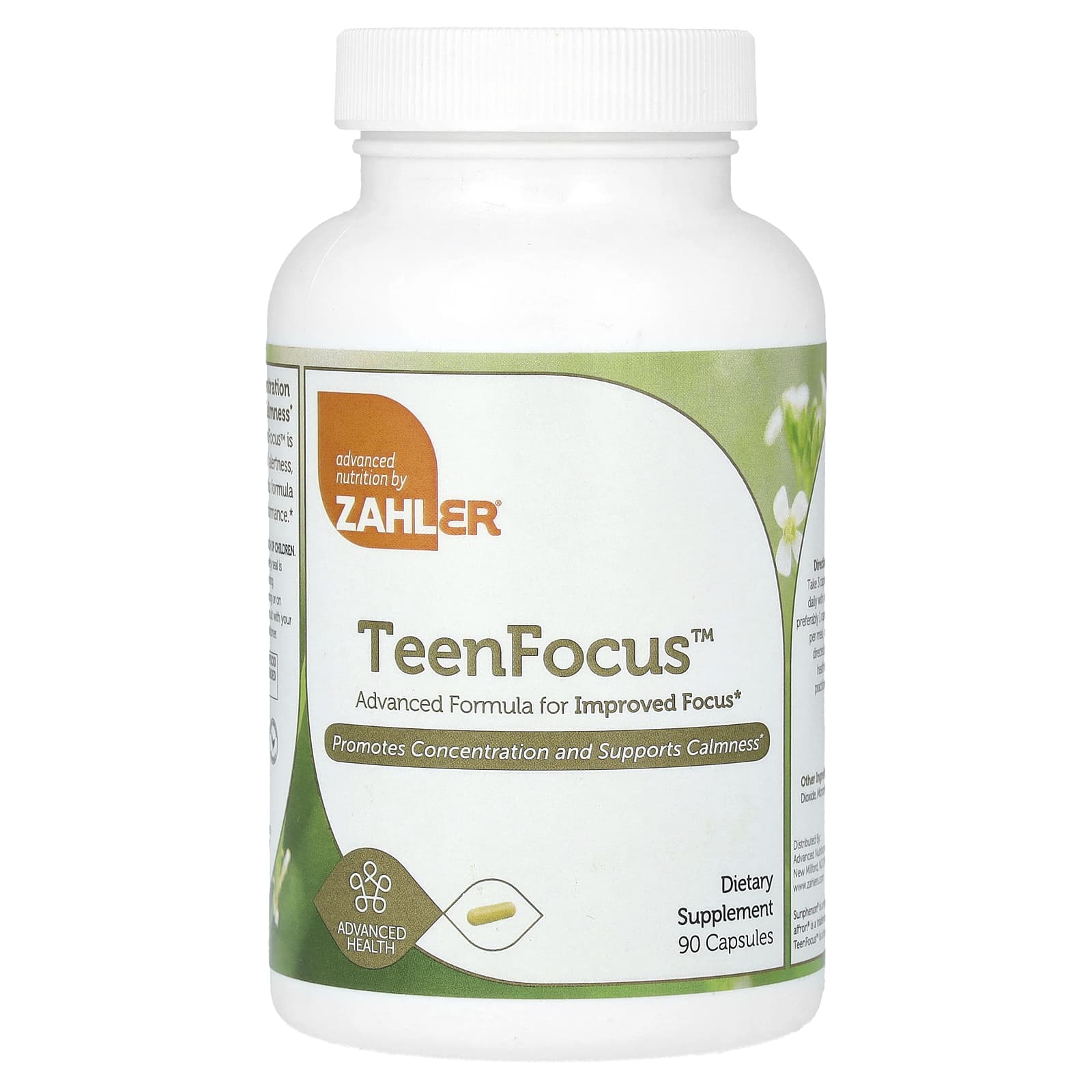 Zahler, TeenFocus, 90 Capsules - B07G1FDV29