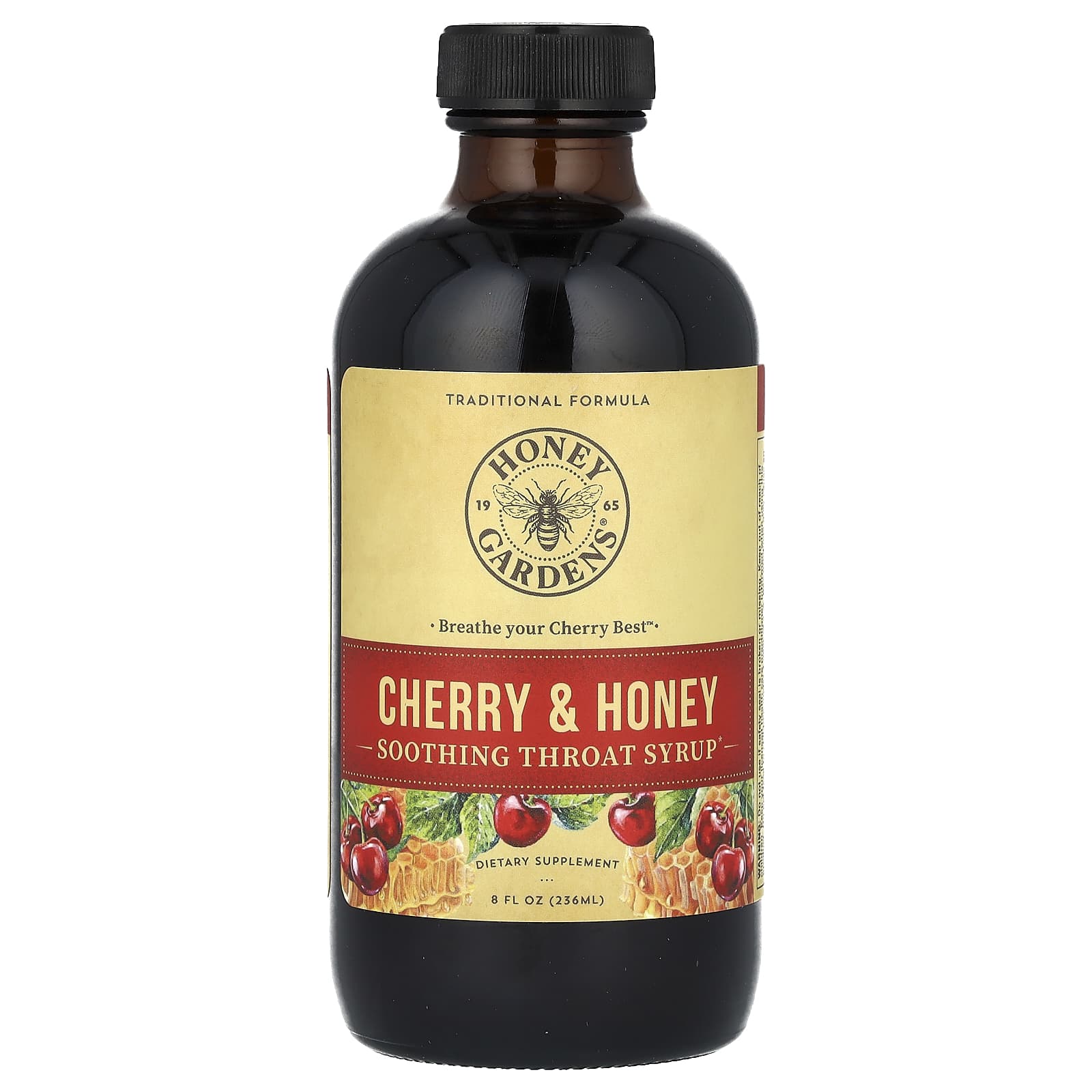 Zand, Soothing Throat Syrup, Cherry & Honey, 8 fl oz (236 ml) - B0BZ6NS4DL