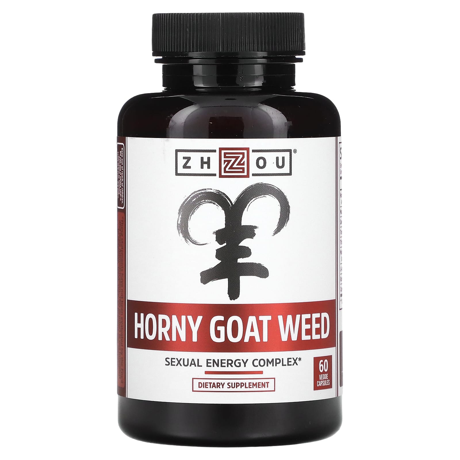 Zhou Nutrition, Horny Goat Weed, Sexual Energy Complex, 60 Veggie Capsules - B075HJJWDX