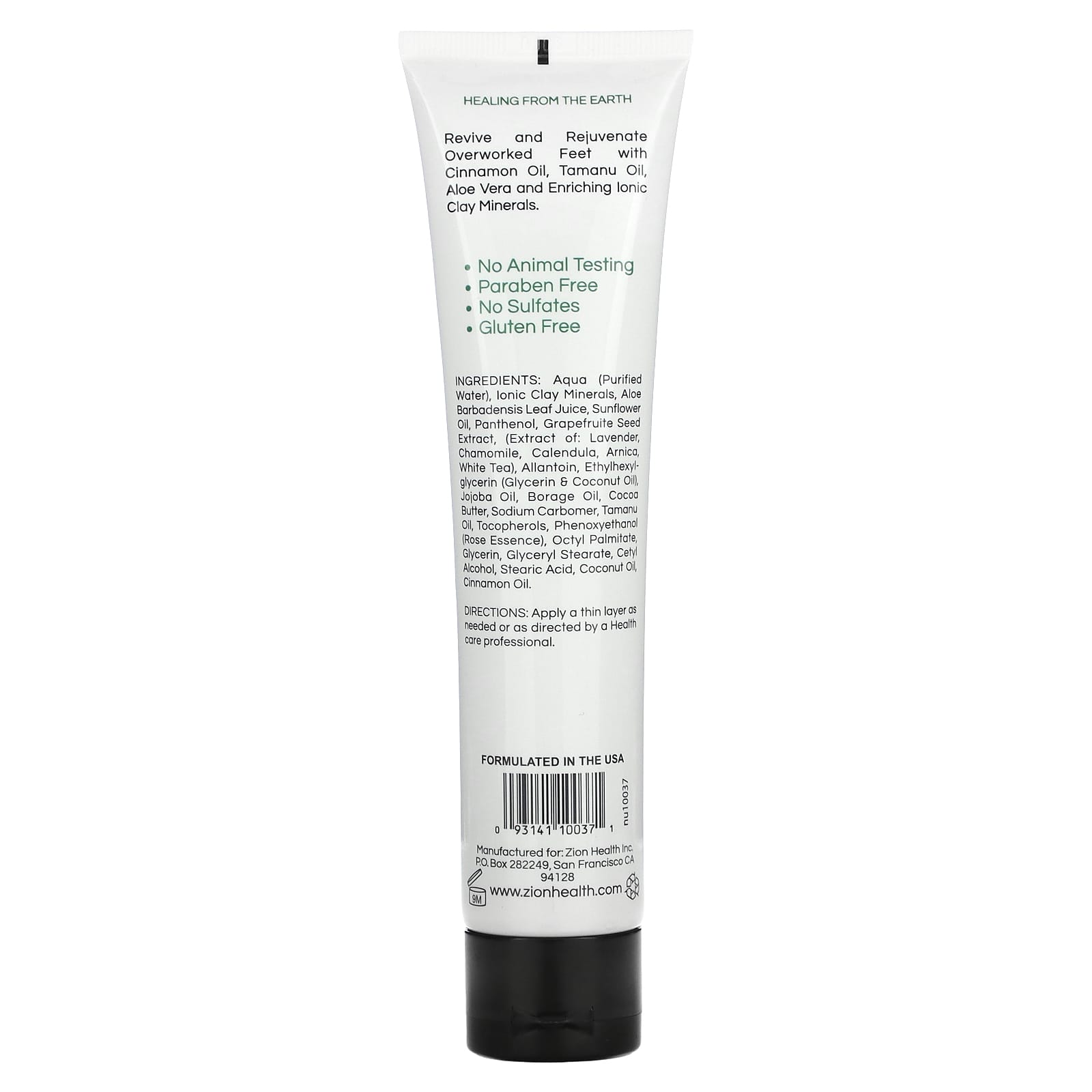 Zion Health, Ancient Clay, FeetTreat Xtreme, Cinnamon Oil, 4 fl oz (120 ml) - 