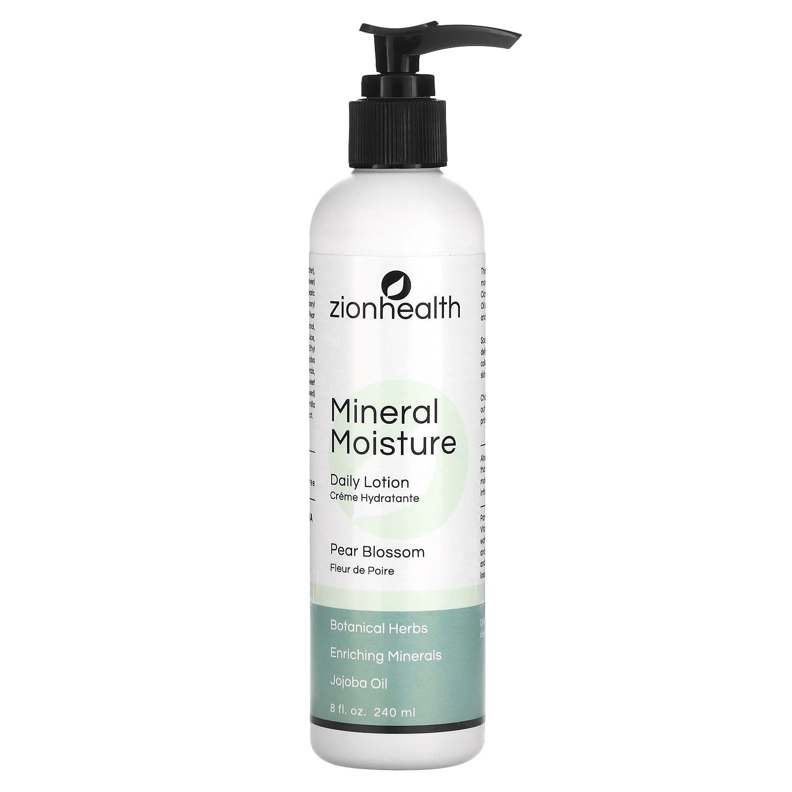 Zion Health, Mineral Moisture Daily Lotion, Pear Blossom, 8 fl oz (240 ml) - 