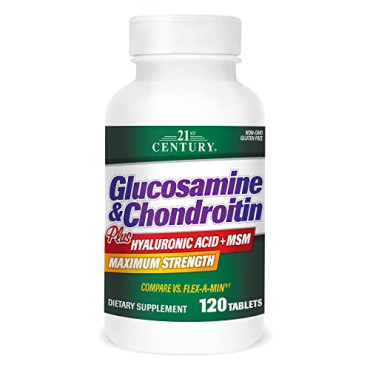 21st Century Glucosamine & Chondroitin Plus Hyaluronic Acid + MSM - B0073I1EZ2