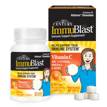 21st Century ImmuBlast Citrus Chewable Tablets - B00O1ZV4AU