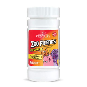 21st Century Zoo Friends Complete Children's Multivitamin & Multimineral Supplement - B004KKHS3I