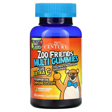 21st Century Zoo Friends Multi Gummies Plus Extra C - B00OEPZE1W