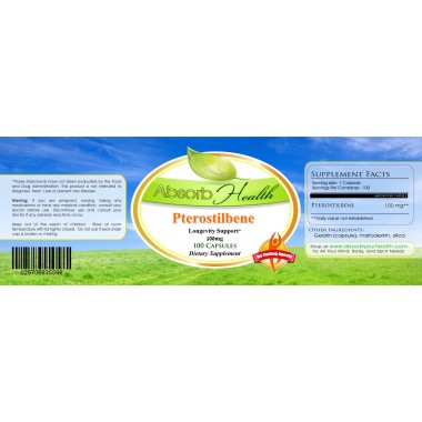 Absorb Health Pterostilbene Longevity Support - B00JQS5T76