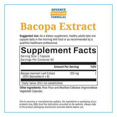 Advance Physician Formulas Inc. Bacopa Extract - B00HS1C0MA