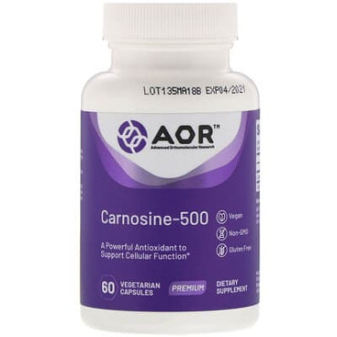 Advanced Orthomolecular Research AOR Carnosine-500 - 