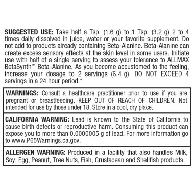 ALLMAX Nutrition Beta-Alanine - B003NZI5MO