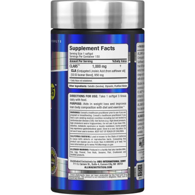 ALLMAX Nutrition CLA 95 Highest-Purity CLA Yield (95%) - B005MORS3Q