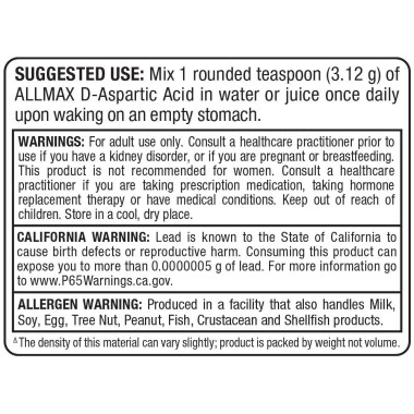 ALLMAX Nutrition D-Aspartic Acid - B008MWHUY2