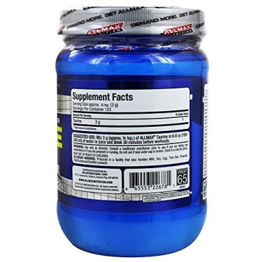 ALLMAX Nutrition Taurine Vegan + Gluten-Free - B00W298K0Y