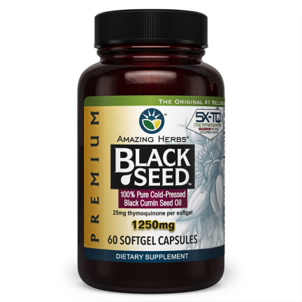 Amazing Herbs Premium Black Seed Oil Caps
