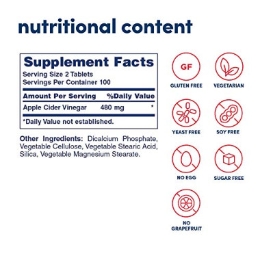 American Health Apple Cider Vinegar Tablets - B000FIMYMO
