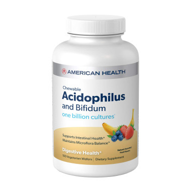 American Health Chewable Acidophilus And Bifidium Natural Assorted Fruit Flavors - B000IRJTRA