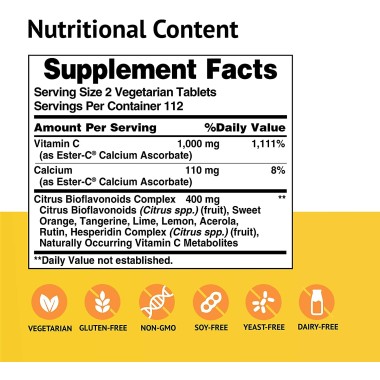 American Health Ester-C 500 mg with Citrus Bioflavonoids - B001001LW0
