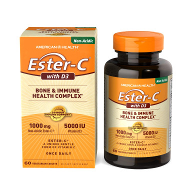 American Health Ester-C with D3 Bone and Immune Health Complex - B004ENOSBG
