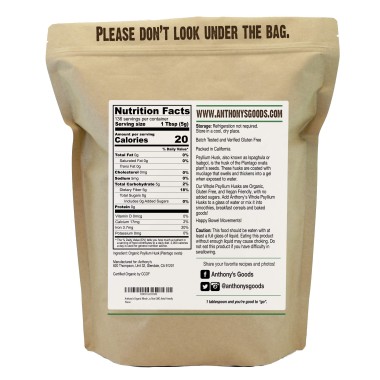 Anthony's Psyllium Husk Organic Dietary Fiber - B07CPJJWTH