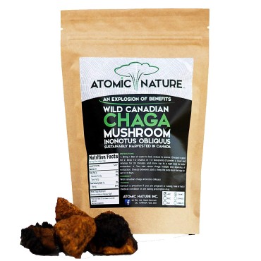 Atomic nature inc Raw Organic Wild Chaga Mushroom - B06XGGCYPL