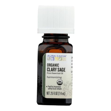 Aura Cacia Pure Organic Clary Sage Oil - B003N48ODK