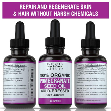 Authentic By Nature Organic Pomegranate Seed Oil - B07N76MDD4