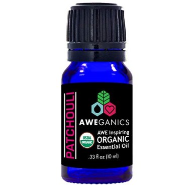 Aweganics Pure Patchouli Oil USDA Organic Essential Oils - B075K3D3R5