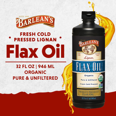 Barlean's Organic Lignan Flax Oil - B002VLZ81W
