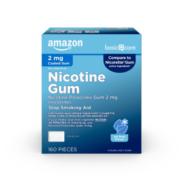 Basic Care Nicotine Gum Stop Smoking Aid - B0779CZZQ5