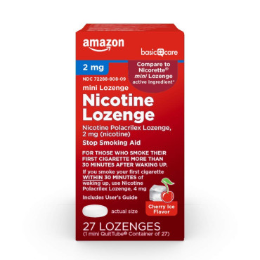 Basic Care Nicotine Mini Lozenge Stop Smoking Aid - B07QCNHG2K