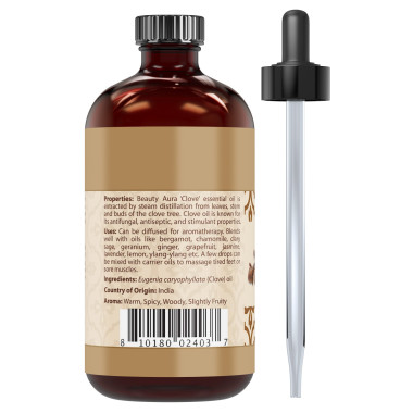 Beauty Aura Clove Oil Pure Therapeutic Grade - B019QOGOL4