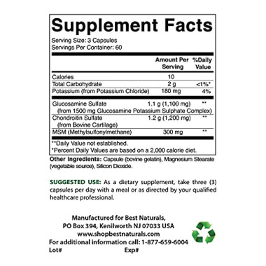 Best Naturals Glucosamine Chondroitin and MSM - B00HUWI6P2