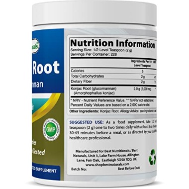 Best Naturals Konjac Root Glucomannan - B00S5H3HAA