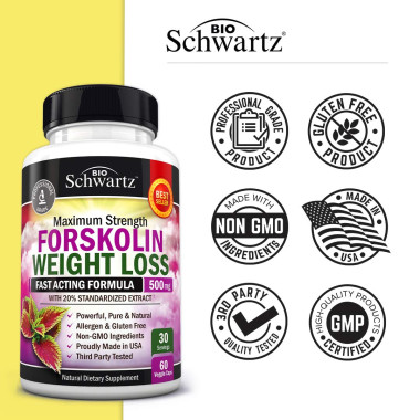 BioSchwartz Forskolin Extract for Weight Loss - B01E6TWJ0Y