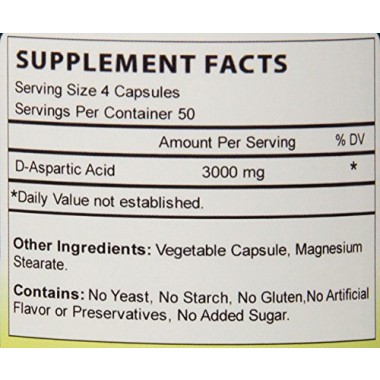 Biotech Nutritions D-Aspartic Acid Dietary Supplement - B00CJNFU2Y