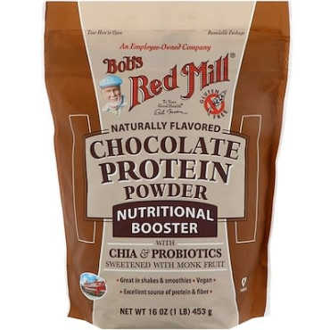 Bob's Red Mill Chocolate Protein Powder Nutritional Booster with Chia & Probiotics - 