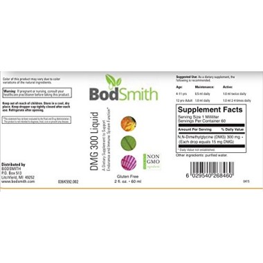 BodSmith N-Dimethyl Glycine (DMG) - B00WFMMS42