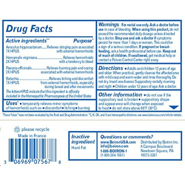 Boiron Avenoc Hemorrhoid Relief - B00NU9KPAS
