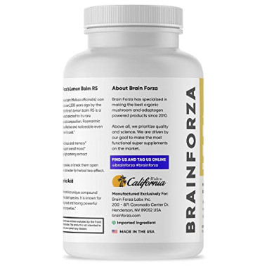 Brain Forza Lemon Balm Stress Focus and Mood Support - B01DN4KXM4