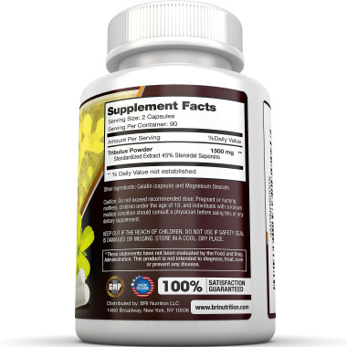 BRI Nutrition Tribulus Highest Purity On The Market - B00OM5WVEW