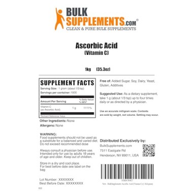 Bulk Supplements Vitamin C - B00AYIM9Y8