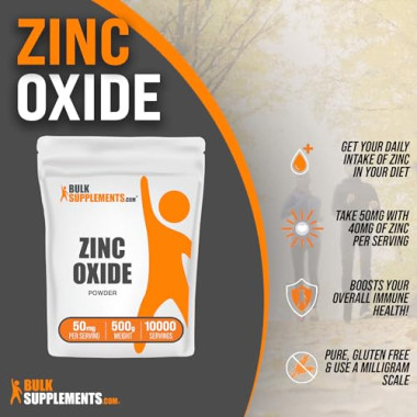 Bulk Supplements Zinc Oxide - B00F7VQNMG