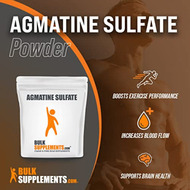 BulkSupplements Agmatine Sulfate Powder - B00PZ5WXWI