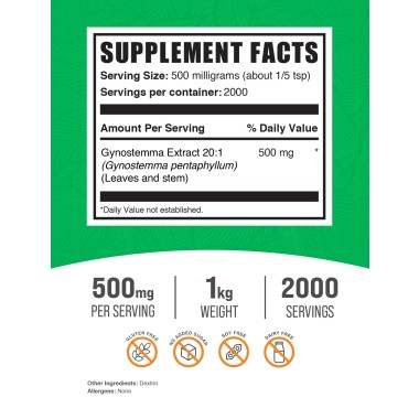 Bulksupplements Gynostemma Extract Powder - B077NTVCR6